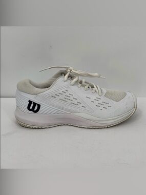 Wilson Rush Pro Ace Clay tennis sneaker shoe low top white mesh black men 8